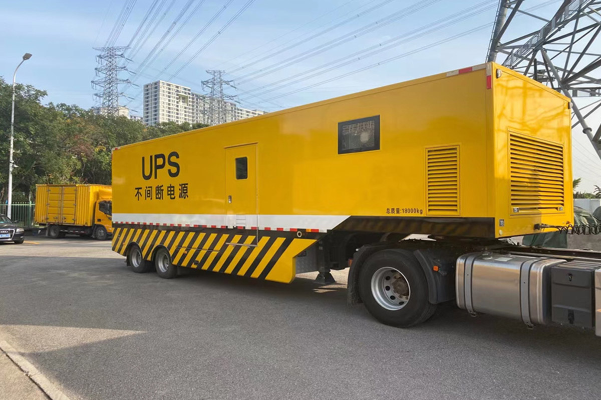 东乡发电机租赁施工现场